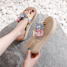 Load image into Gallery viewer, Beach Flip Flops Summer Platform