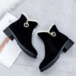 Women Snow Boots Plush New Warm Ankle Booties Warm Fashion Short