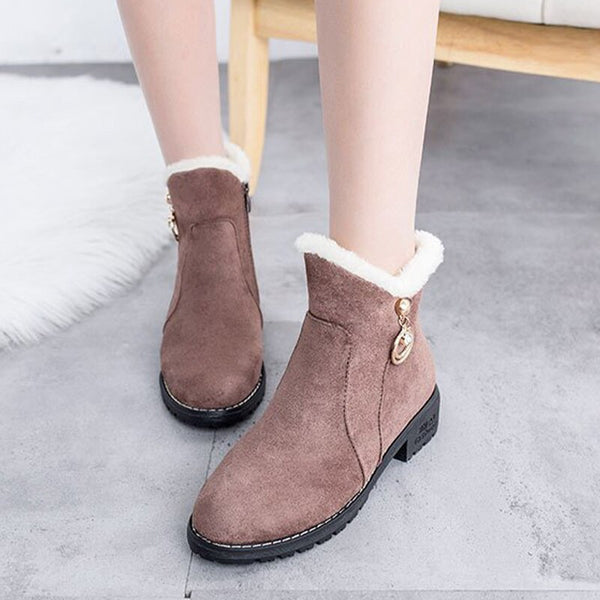 Women Snow Boots Plush New Warm Ankle Booties Warm Fashion Short