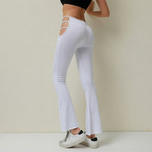 Load image into Gallery viewer, Women Solid Color Sexy Cut Out Pants Slim Fitness Cotton Pants Hollow
