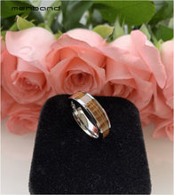 Load image into Gallery viewer, Women Special Ring Tungsten Engagement Wedding Bands With Real Whiskey