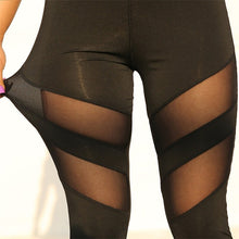 Load image into Gallery viewer, Women Sport Running Workout Gym Trouser Leggings High Waist See