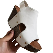 Load image into Gallery viewer, Women Summer Ankle Strap Platform Wedge Sandals Thick Gladiator PU