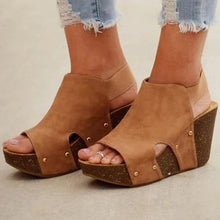 Load image into Gallery viewer, Women Summer Ankle Strap Platform Wedge Sandals Thick Gladiator PU