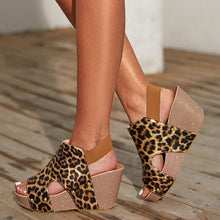 Load image into Gallery viewer, Women Summer Ankle Strap Platform Wedge Sandals Thick Gladiator PU
