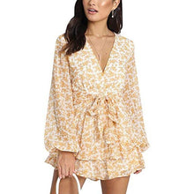 Load image into Gallery viewer, Women Summer Blue Dreamy Jumpsuit Long Semi sheer Sleeves Cute Ruffle - Sophornlilly