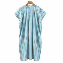 Load image into Gallery viewer, Women Summer Casual Loose Striped Dress Sleeveless O Neck Buttons - Sophornlilly