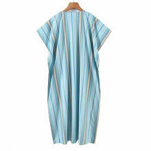 Load image into Gallery viewer, Women Summer Casual Loose Striped Dress Sleeveless O Neck Buttons - Sophornlilly