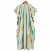Load image into Gallery viewer, Women Summer Casual Loose Striped Dress Sleeveless O Neck Buttons - Sophornlilly