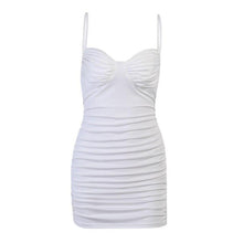 Load image into Gallery viewer, Women Summer Dress Sexy White Pink Spaghetti Strap Sleeveless Evening - Sophornlilly