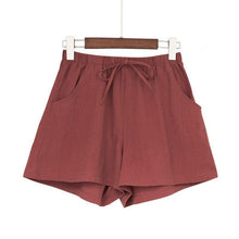Load image into Gallery viewer, Women Summer  Shorts  Polyester Trousers High Waist Lady's Loose And - Sophornlilly