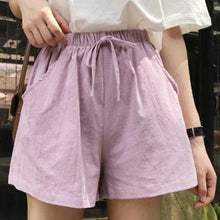 Load image into Gallery viewer, Women Summer  Shorts  Polyester Trousers High Waist Lady's Loose And - Sophornlilly