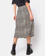 Load image into Gallery viewer, Women Summer Split Leopard Skirts Black Fashion Long Skirt Sexy
