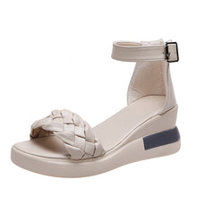 Load image into Gallery viewer, Women Summer Wedge Heel Sandals Platform Sandals Strap Open Toe Chunky