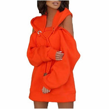 Load image into Gallery viewer, Women Sweatshirts Oversized Dress Long Sleeve Personality Loose Dress