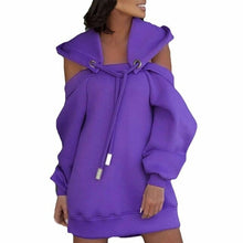 Load image into Gallery viewer, Women Sweatshirts Oversized Dress Long Sleeve Personality Loose Dress