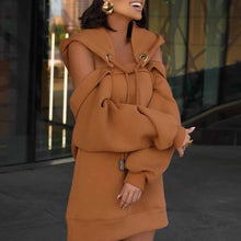 Load image into Gallery viewer, Women Sweatshirts Oversized Dress Long Sleeve Personality Loose Dress
