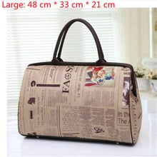 Load image into Gallery viewer, Travel Bag Flower Print Large Capacity Tote