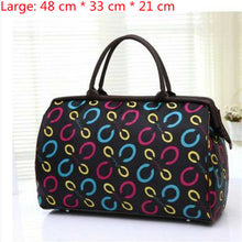 Load image into Gallery viewer, Travel Bag Flower Print Large Capacity Tote