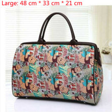 Load image into Gallery viewer, Travel Bag Flower Print Large Capacity Tote