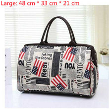 Load image into Gallery viewer, Travel Bag Flower Print Large Capacity Tote
