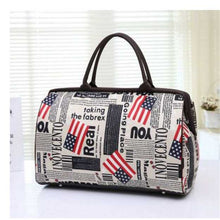 Load image into Gallery viewer, Travel Bag Flower Print Large Capacity Tote