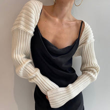 Load image into Gallery viewer, Ultra short Sweater Coat Autumn Winter Long Sleeve Loose