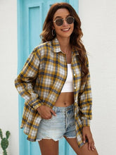 Load image into Gallery viewer, Women Vintage Stylish Plaid Shirt Coat Jacket Autumn Checked Long