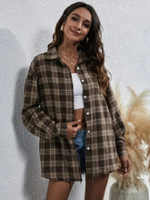 Load image into Gallery viewer, Women Vintage Stylish Plaid Shirt Coat Jacket Autumn Checked Long