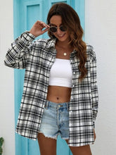 Load image into Gallery viewer, Women Vintage Stylish Plaid Shirt Coat Jacket Autumn Checked Long