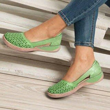 Load image into Gallery viewer, Women Wedges Sandals Hollow Out PU Vintage Woman Shoes Slip On Casual
