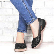 Load image into Gallery viewer, Women Wedges Sandals Hollow Out PU Vintage Woman Shoes Slip On Casual