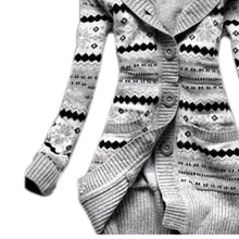 Load image into Gallery viewer, Thick Hooded Cardigan Sweater Fleece Warm Solid Loose