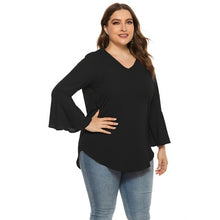 Load image into Gallery viewer, Pullover Long Trumpet Sleeve