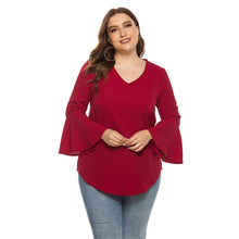 Load image into Gallery viewer, Pullover Long Trumpet Sleeve