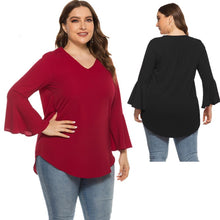 Load image into Gallery viewer, Pullover Long Trumpet Sleeve