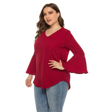 Load image into Gallery viewer, Pullover Long Trumpet Sleeve
