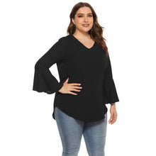 Load image into Gallery viewer, Pullover Long Trumpet Sleeve