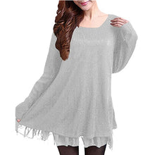 Load image into Gallery viewer, Women's Spring/Autumn patchwork Chiffon Stitching sweater Fake