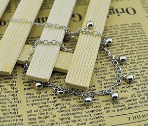 Sterling Silver Anklets Casual The Bell Design Silver