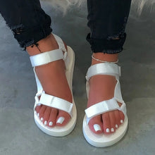Load image into Gallery viewer, Women's Beach Shoes Fashion Casual Solid Open Toe Platforms Sandals