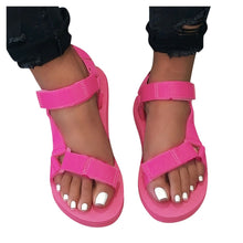 Load image into Gallery viewer, Women's Beach Shoes Fashion Casual Solid Open Toe Platforms Sandals