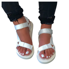 Load image into Gallery viewer, Women's Beach Shoes Fashion Casual Solid Open Toe Platforms Sandals