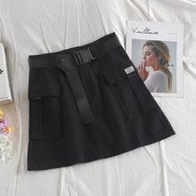 Load image into Gallery viewer, Women's Belted Cargo Skirt Utility High Waist Mini Skirt with Belt