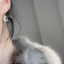 Load image into Gallery viewer, Women's Blue Snowflakes White Retro Elegant Exquisite Earrings
