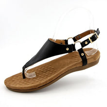 Load image into Gallery viewer, Women's Clip Toe Flat Sandals Ladies Shoes Summer Metal Ring Footwear - Sophornlilly