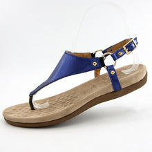 Load image into Gallery viewer, Women's Clip Toe Flat Sandals Ladies Shoes Summer Metal Ring Footwear - Sophornlilly