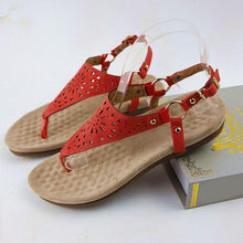 Load image into Gallery viewer, Women's Clip Toe Flat Sandals Ladies Shoes Summer Metal Ring Footwear - Sophornlilly