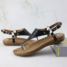 Load image into Gallery viewer, Women's Clip Toe Flat Sandals Ladies Shoes Summer Metal Ring Footwear - Sophornlilly