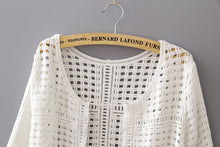 Load image into Gallery viewer, Women's Clothing Lace Cotton Coat Crochet Cardigan White Blouses